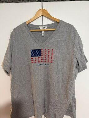 Bella+Canvas Heather Grey V-Neck Tee Nashville Tennessee